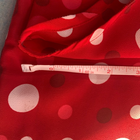 Pretty Pink Polka Dot Column Dress in Red - Size XL - Picture 11 of 12
